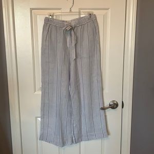 Marine Layer Striped Wide-Leg Pants